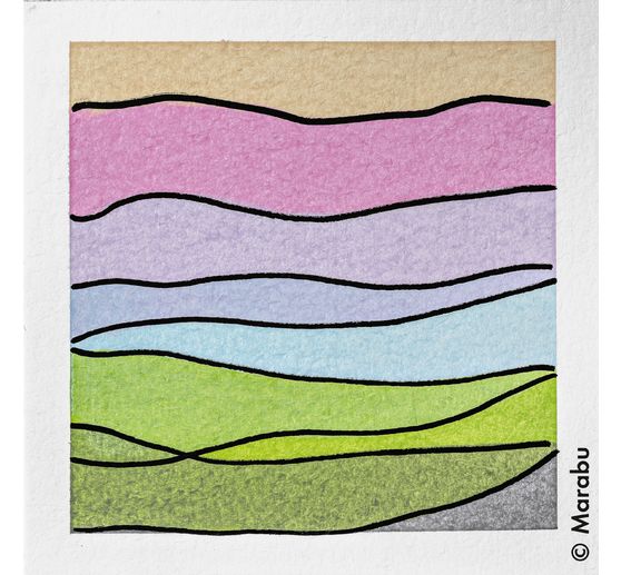 Marabu Acryl Color Squeegee Art Set