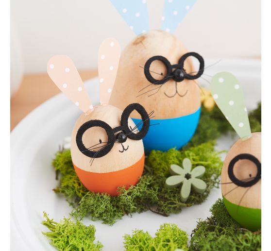 Wooden beads, &Oslash; 6mm, approx. 125 pieces