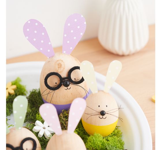 Wooden beads, &Oslash; 6mm, approx. 125 pieces