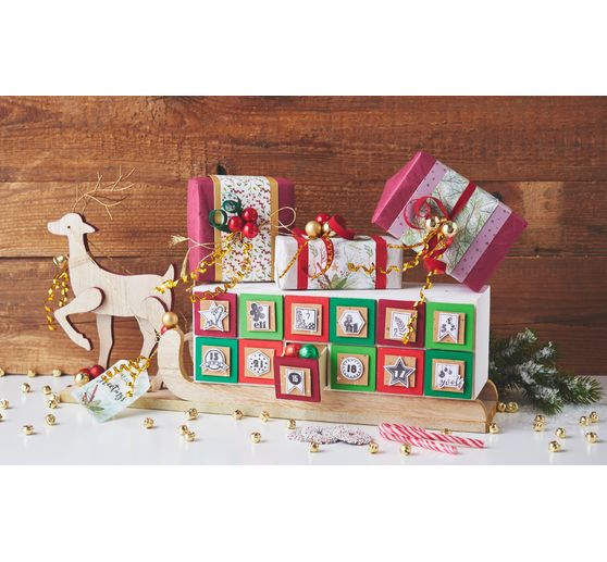 VBS Advent calendar "Reindeer with a sleigh"