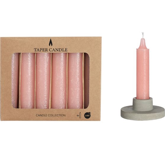 Pointed candles, set of 6