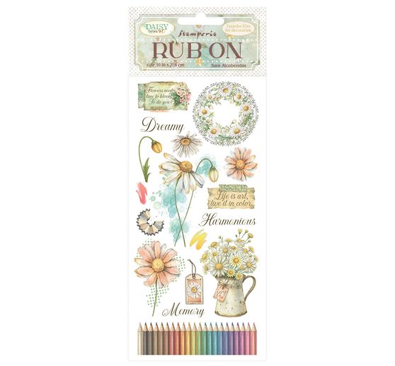 Rub On Transfer paper "Daisy Art"