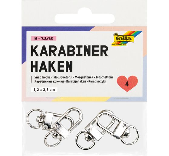 Snap hooks, 4 pieces