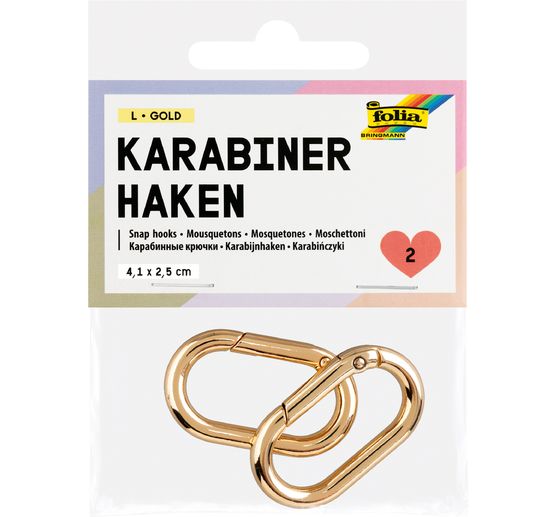 Snap hooks, 2 pieces