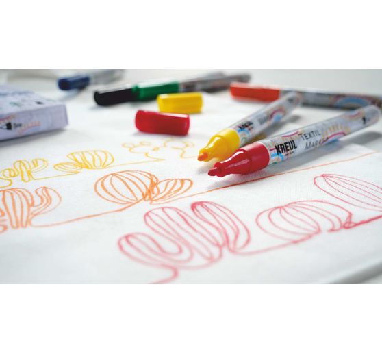 KREUL Textile Marker fine, set of 6