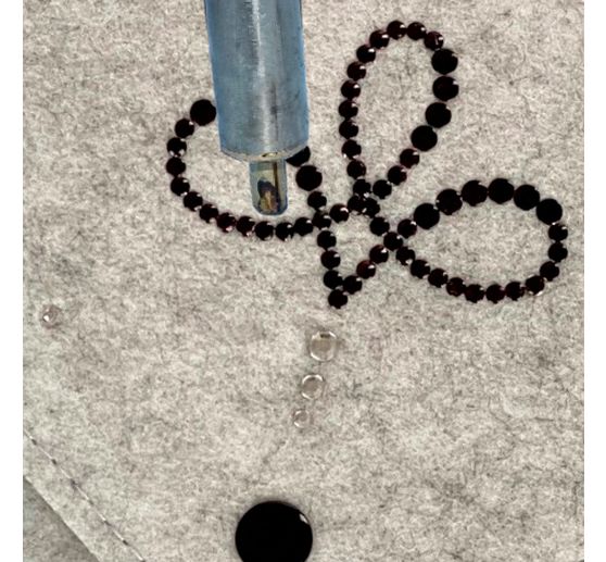 Rhinestone applicator set, incl. 12 pickers