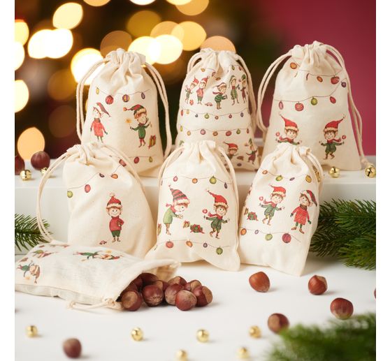 VBS bavlněný sáček "10 x 15 cm", 12 kusů