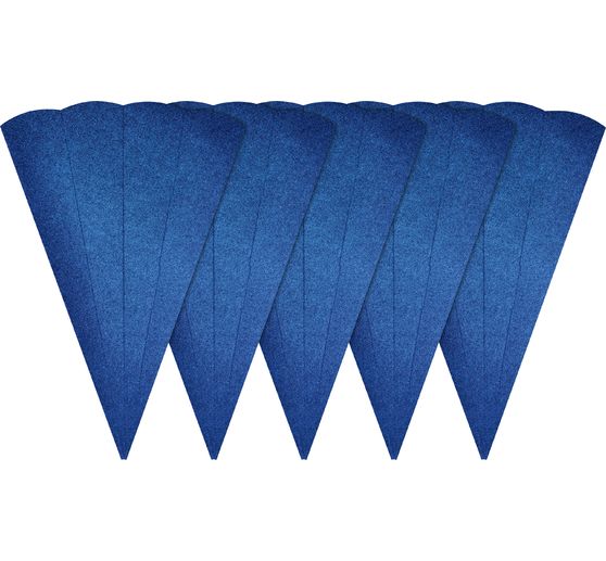&Scaron;koln&iacute; kornouty s v&yacute;řezy "Třpytky", 5 kusů