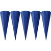 &Scaron;koln&iacute; kornouty s v&yacute;řezy "Třpytky", 5 kusů Ultramarine