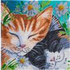 Diamantov&aacute; malba "Crystal Art Kit", 30 x 30 cm Sleepy Cats