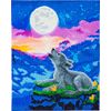 Diamantov&aacute; malba "Crystal Art Kit", 40 x 50 cm Howling Wolf
