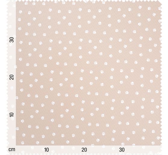 Cotton poplin fabric "Paws"