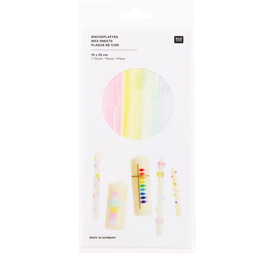 Wax sheet "Rainbow", 20 &times; 10 cm, 1 pc.