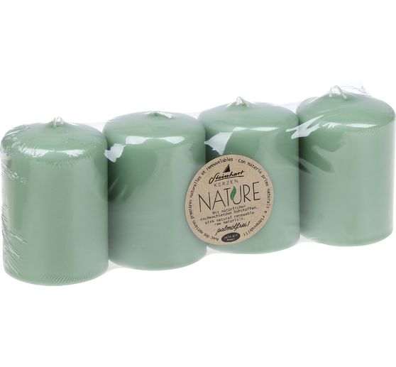 Pillar candles "Nature", pack of 4