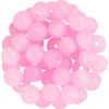 Skleněn&eacute; kor&aacute;lky "Pastel", 6 mm Růžov&aacute;