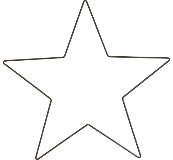 Metal ring "Star", Black