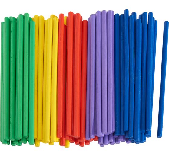 VBS XXL Bamboo sticks "Coloured"