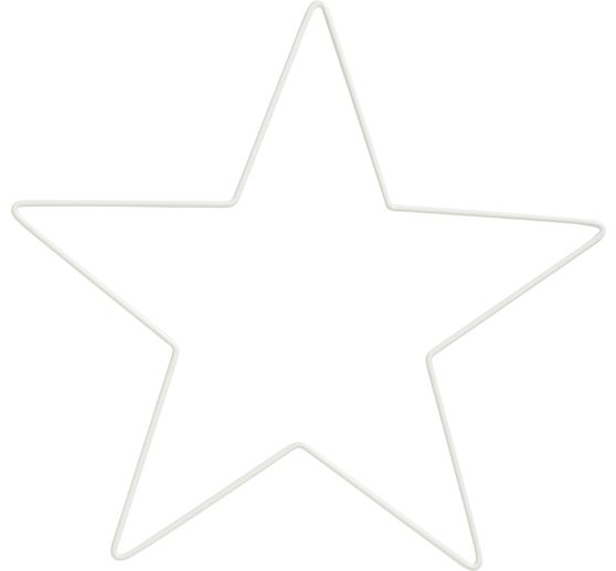 Metal ring "Star", White