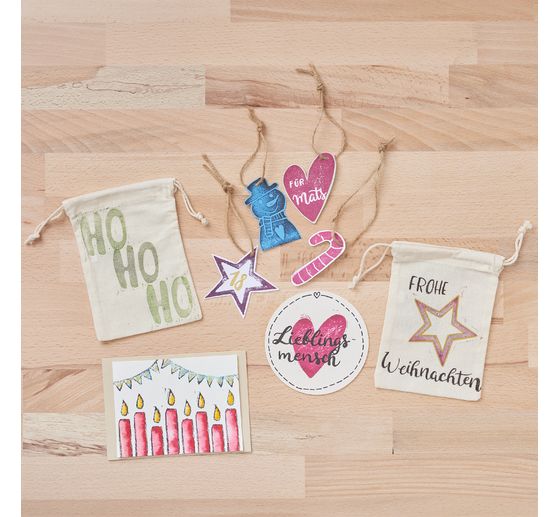 VBS Cotton bag "10 x 15 cm", 12 pieces