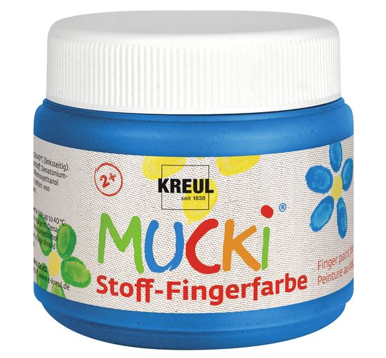 MUCKI Fabric finger paint, set of 6