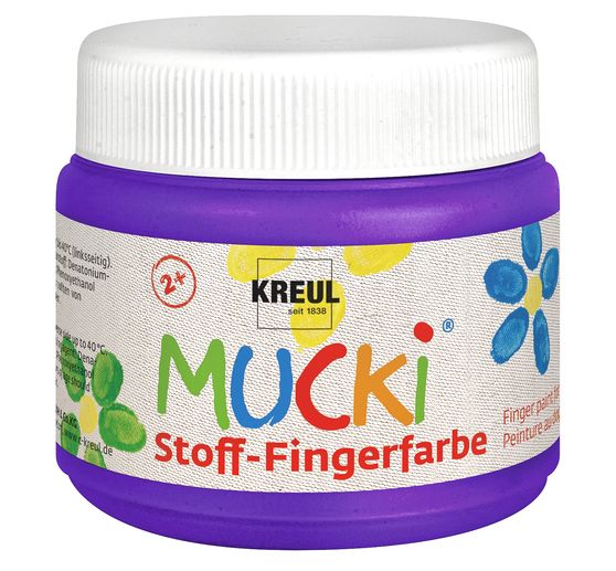 MUCKI Fabric finger paint, set of 6