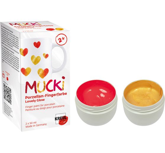 Sada porcel&aacute;nov&yacute;ch prstov&yacute;ch barev MUCKI, 2 x 50 ml