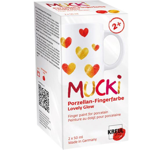 Sada porcel&aacute;nov&yacute;ch prstov&yacute;ch barev MUCKI, 2 x 50 ml
