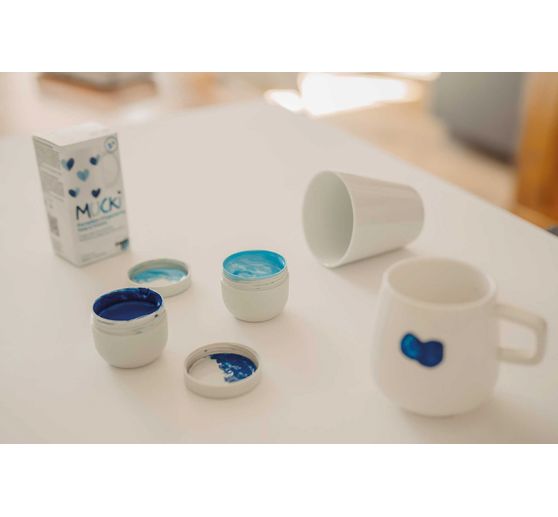 Sada porcel&aacute;nov&yacute;ch prstov&yacute;ch barev MUCKI, 2 x 50 ml