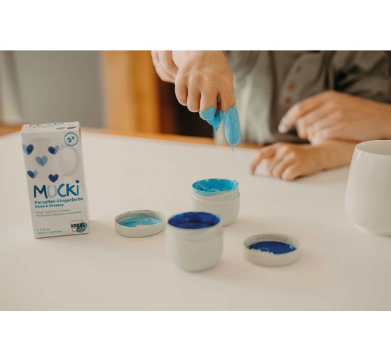 Sada porcel&aacute;nov&yacute;ch prstov&yacute;ch barev MUCKI, 2 x 50 ml