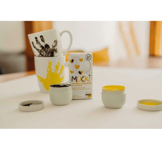 Sada porcel&aacute;nov&yacute;ch prstov&yacute;ch barev MUCKI, 2 x 50 ml