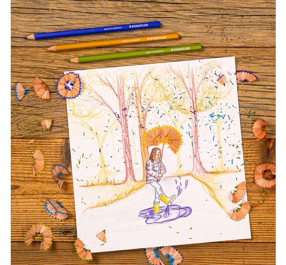 Akvarelov&eacute; pastelky STAEDTLER "Design Journey" v kovov&eacute;m pouzdře