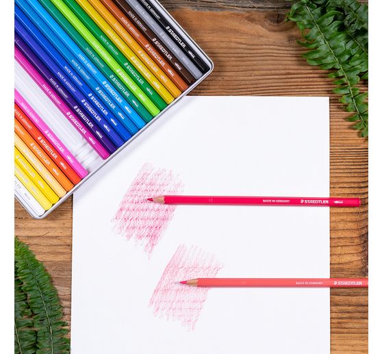 Akvarelov&eacute; pastelky STAEDTLER "Design Journey" v kovov&eacute;m pouzdře