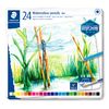 Akvarelov&eacute; pastelky STAEDTLER "Design Journey" v kovov&eacute;m pouzdře 24 barev