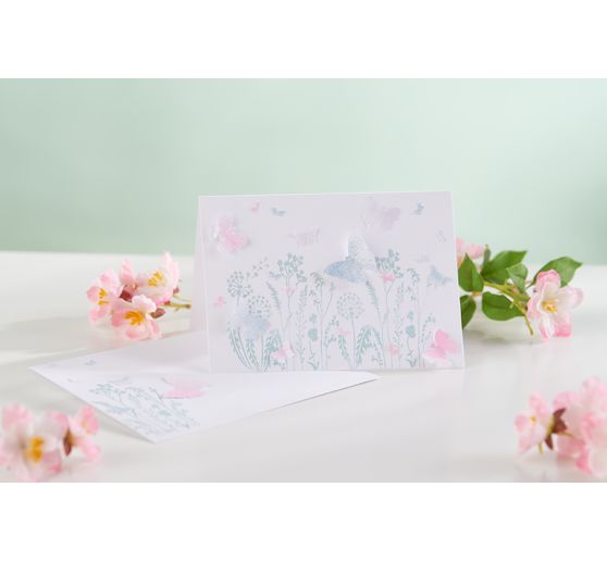 Dvojité karty VBS "Bílá", formát na výšku