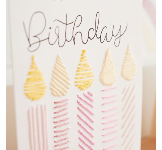 VBS Double cards with envelopes "Cream", 50 pieces