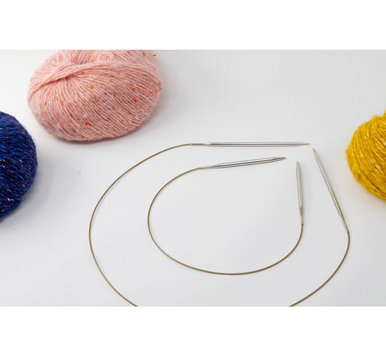 addi Circular knitting needle, metal, 60 cm