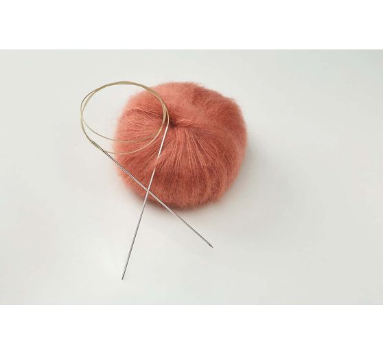 addi Circular knitting needle, metal, 60 cm