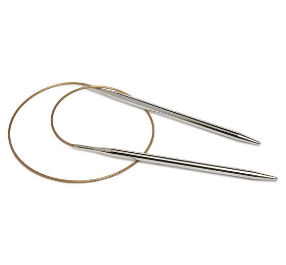 addi Circular knitting needle, metal, 60 cm