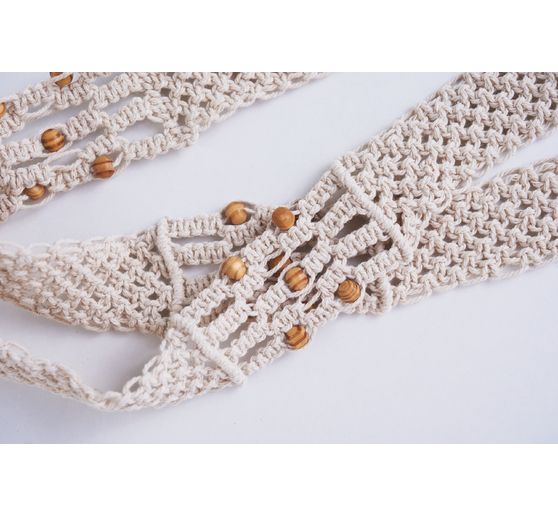 VBS Wooden beads with natural grain, Ø 8 mm, 100 g