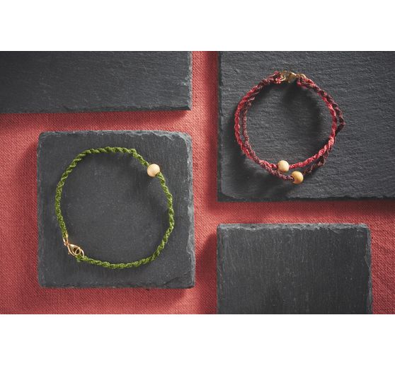 VBS Wooden beads with natural grain, Ø 8 mm, 100 g