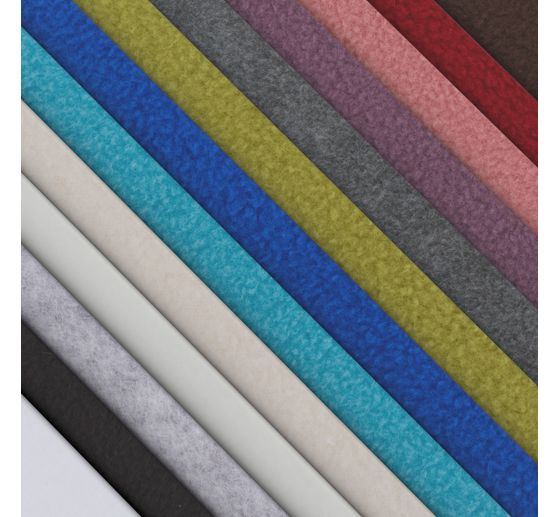 Fleecová tkanina "Antipeeling", jednobarevná