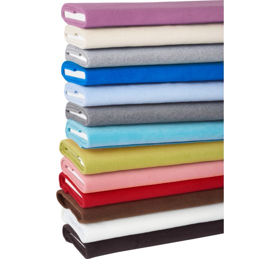 Fleecová tkanina "Antipeeling", jednobarevná