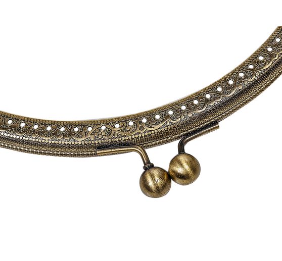 Bag closure "Rebecca", old brass
