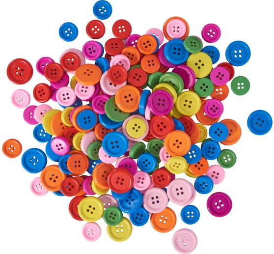 VBS Wooden buttons "Colours & Sizes Mix"