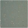 Musselin Cotton fabric "Golden points" Khaki