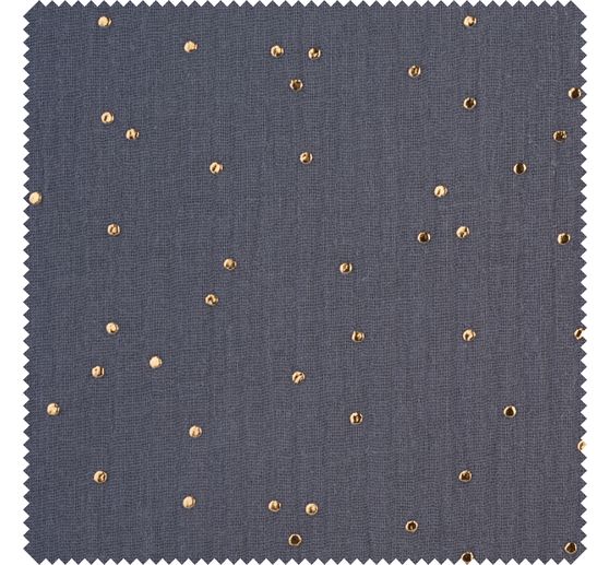 Musselin Cotton fabric "Golden points"