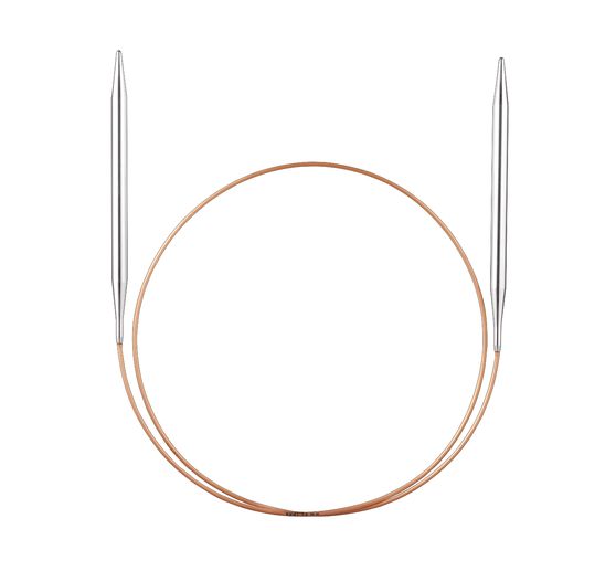 addi Circular knitting needle, brass, 80 cm