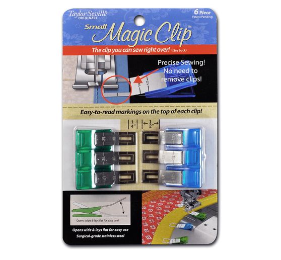 Taylor Seville Cloth Clips Magic Clips, 6 pieces