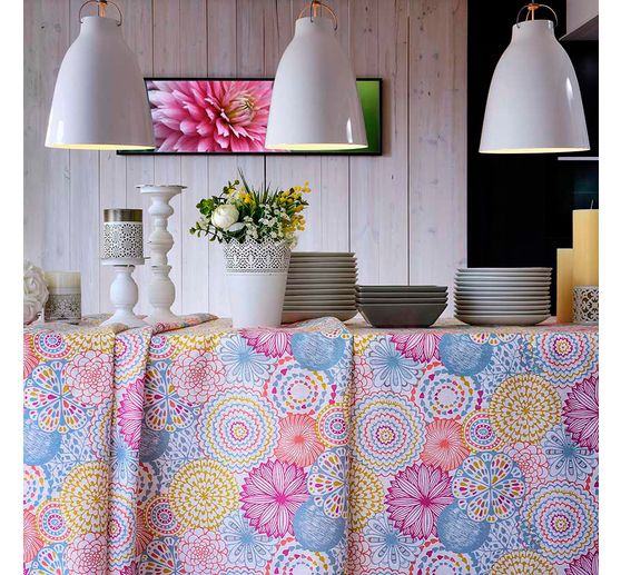 Motif fabric linen look "Anita"