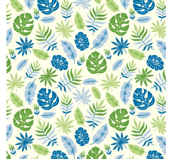 Cotton fabric "Tropic leaves"